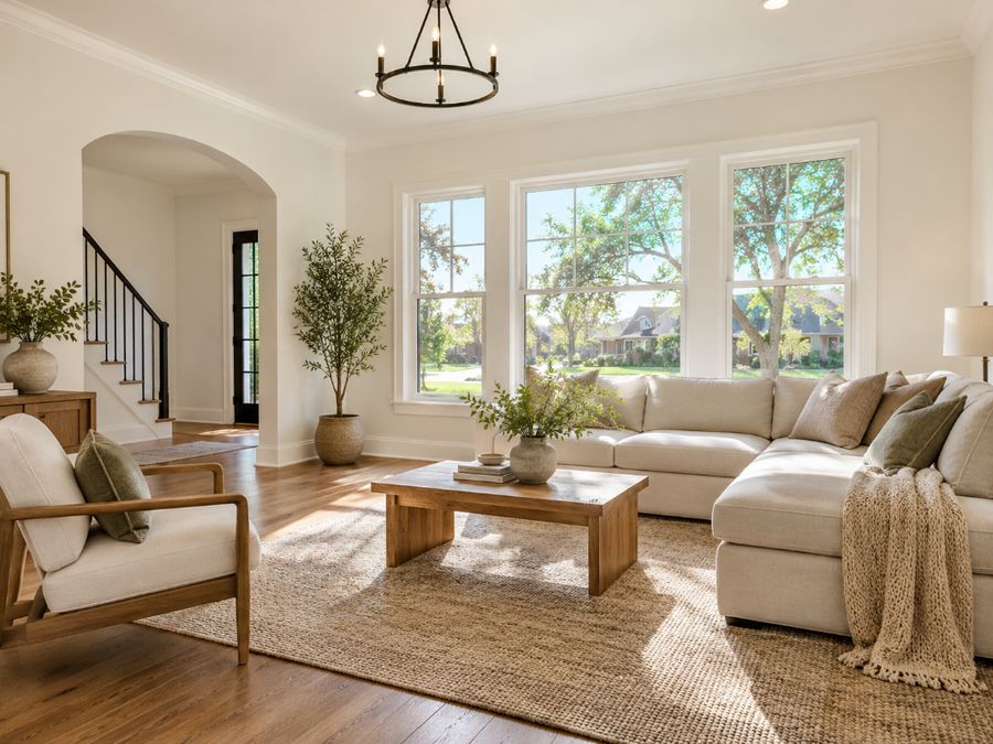 Freshly painted living room (illustrative image)